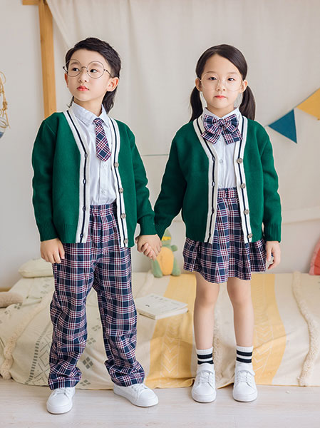 春季学院针织礼服校服套装